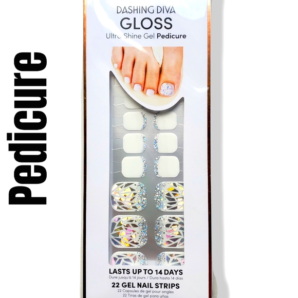 Dashing Diva French Pedicure and Manicure Gel Strips Ultra Shine 14 Day Wear - Picture 2 of 6